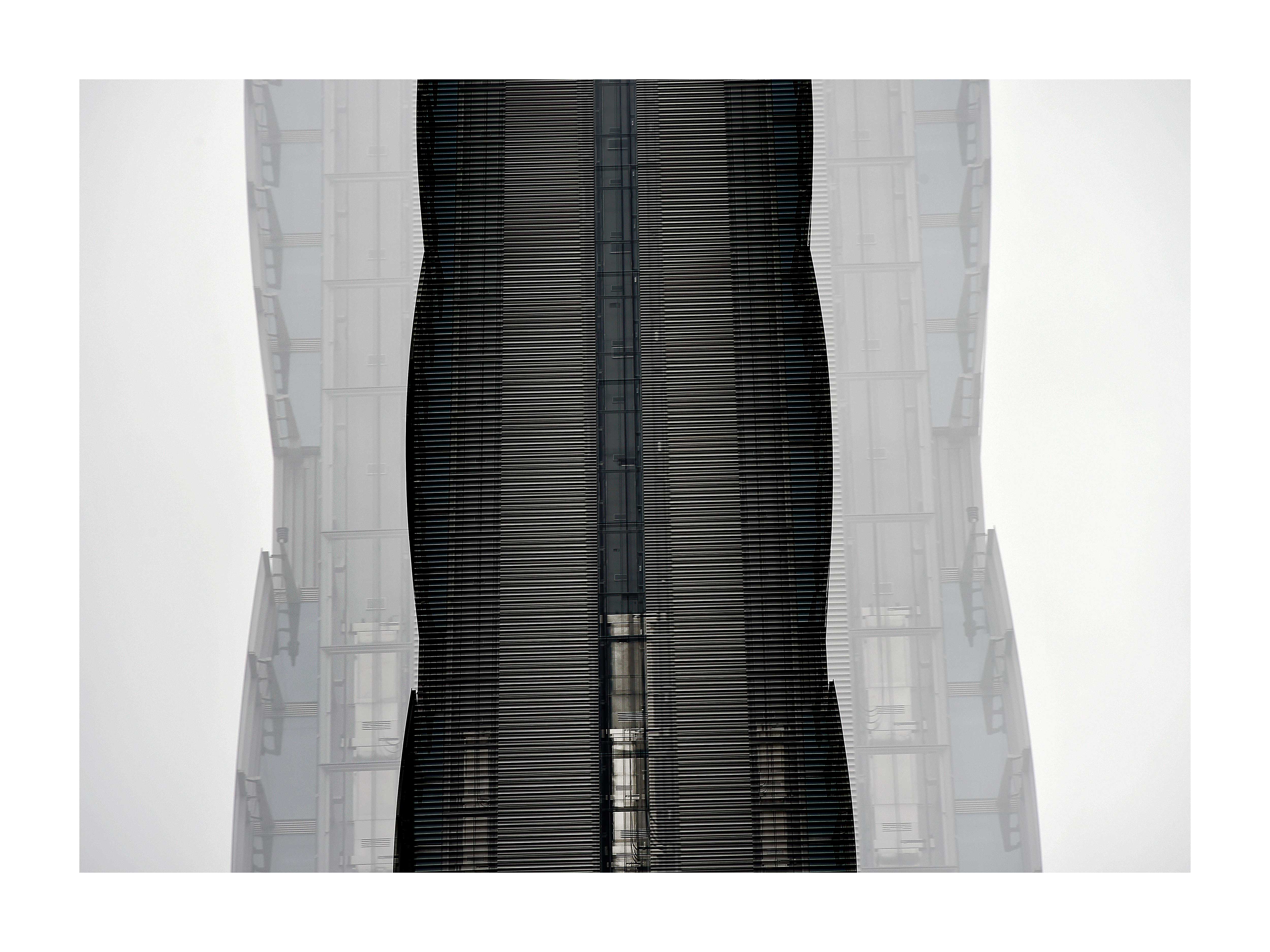 05 “Torre Isozaki” stampa d'autore di Manfredo Pinzauti
