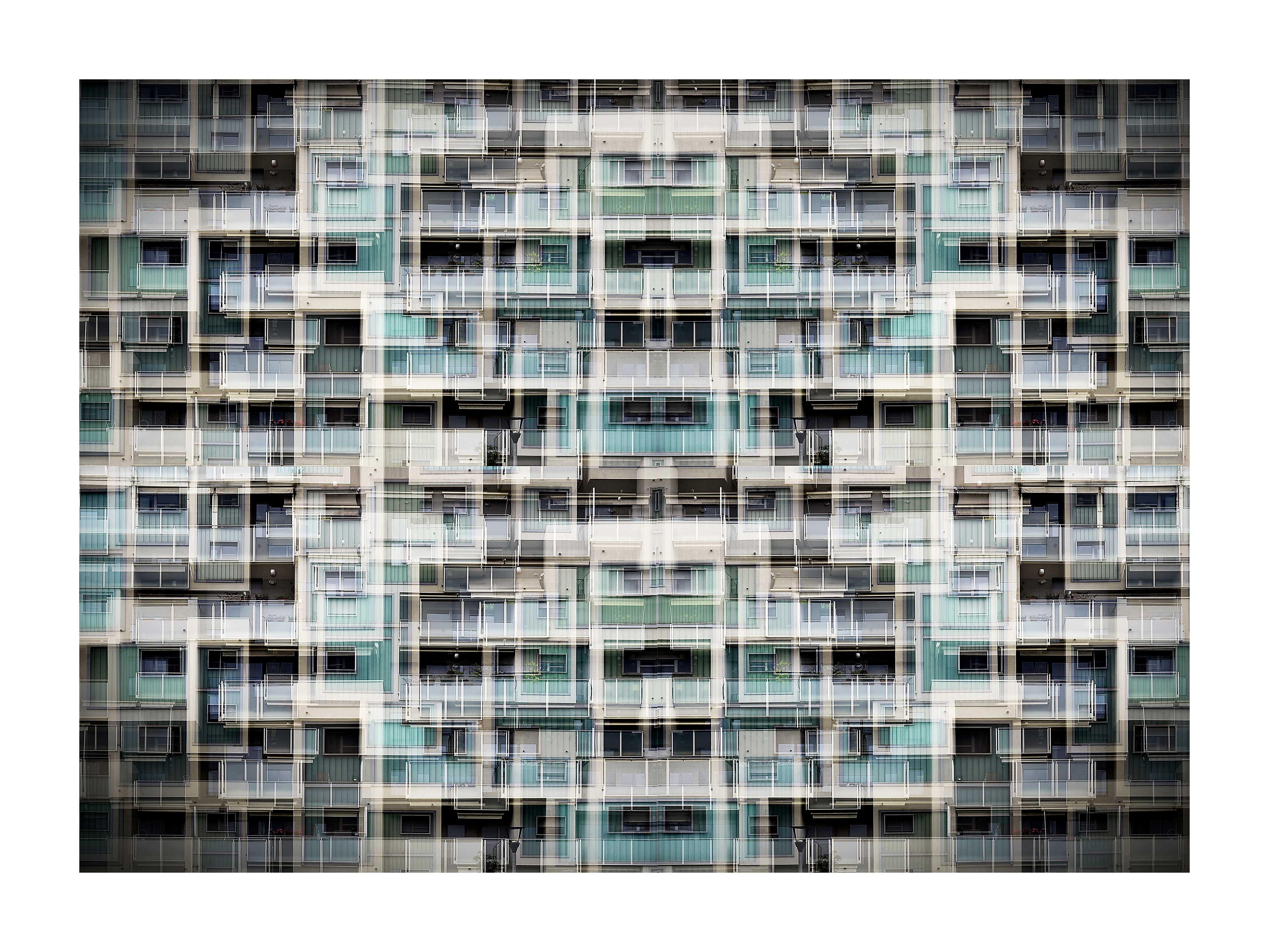 08 “Abitazioni, Quartiere Adriano” stampa d'autore di Manfredo Pinzauti