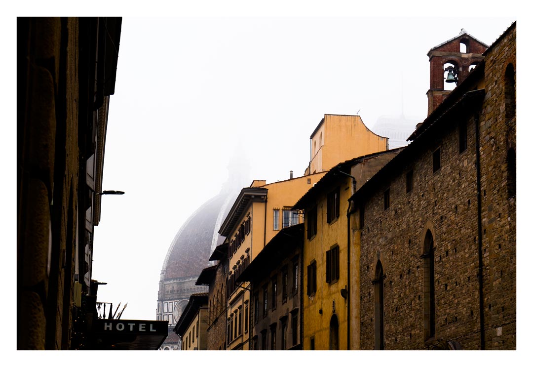 Florence glimpse of Brunelleschi's dome